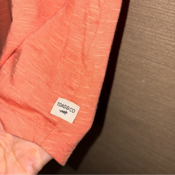 Toad&Co Rufflita II T-Shirt - Women's XS in papaya organic cotton - Picture 4 of 7